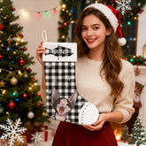 Custom Pet Christmas Stockings with Name – Plaid Cat Gifts