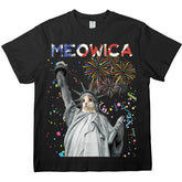Meowica Independence Day Personalized Custom T-shirt Sweatshirt Hoodie for Pets Lover