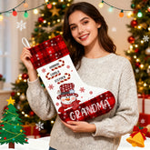 Snowman Nana Children's Candy Cane - Personalized Christmas Stockings, Christmas Gifts for Grandma, Mom and Family