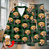 Custom Christmas Long Sleeve Pajamas – Matching Holiday Sleepwear for Families & Pets