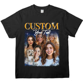 Custom Vintage 90s Bootleg Rap Shirt - Personalized Retro Hip-Hop Tee - Gift for Girlfriend