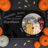 Halloween Cat Welcome Mat – Personalized Pet Name Decoration