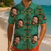 Your Face, Your Shirt – Custom Tropical Print Hawaiian Tee
