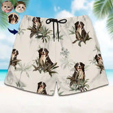 Custom Face Hawaiian Shorts – Bold Tropical Style for Summer Fun