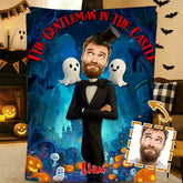Custom Gentleman Castle Photo Blanket – Personalized With Your Portrait & Elegant Style