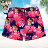 Custom Tropical Shorts – Personalized Photo Print for Beach Days