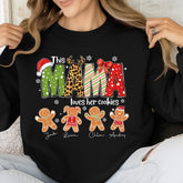 INK P.O.D | Personalized “This Mama Loves Her Cookies” Christmas Shirt – Custom Names Mom Kids Holiday Gift