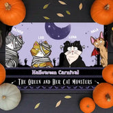 Personalized Haunted Cat Welcome Mat – Custom Pet Name & Design