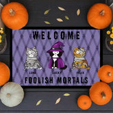 Gift for Cat Owners – Personalized Outdoor Welcome Mat