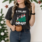 "Is This Jolly Enough?" - Personalized cute cat Christmas vintage shirt