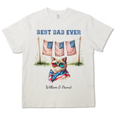 Cat Personalized Custom Unisex Independence Day Gifts for Dad - Personalized Custom T-shirts, Sweatshirts, Hoodies