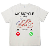 My Bike is Calling - Personalized T-shirts, Sweatshirts, Hoodies for Cycling Enthusiasts