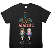 con amigas, camisetas de algodón personalizadas, sudaderas, sudaderas, regalos para hermanas