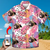 Summer Statement Shirt – Custom Tropical Print with Your Face