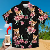 Personalized Tropical Print Shirt – Your Face, Your Summer Vibe