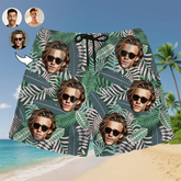 Personalized Tropical Shorts – Your Face, Your Summer Look