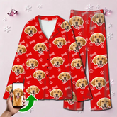 Custom Pet Face Christmas Pajamas – Personalized Family Matching Set