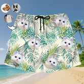 Face on Vacation – Personalized Summer Shorts with Tropical Flair
