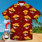 Custom Pet Face Hawaiian Shirt – Perfect for Summer Fun & Parties