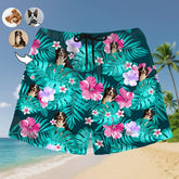 Custom Face Hawaiian Shorts – Add Your Pet, Kid, or Love