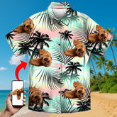 Custom Face Shirt – Bold Hawaiian Style for Summer Fun