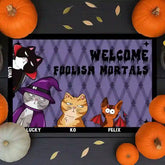 Spooky Season Welcome Doormat – Personalized with Your Cat