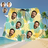 Custom Face Hawaiian Shorts – Personalized Tropical Shirt for Men & Women