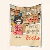 Custom Name Book Lover Blanket – Cozy Reading Throw for Bedroom or Library