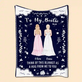 Personalized “To My Bestie” Blanket – Custom Friendship Flannel Throw Gift