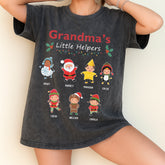 Vintage Christmas shirts - Grandma or Mom's Little Helper with names and characters