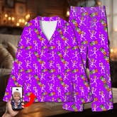BOO Skeleton Family Halloween Pajamas – Custom Photo Pumpkin Sleepwear
