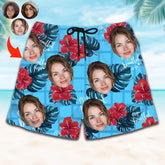Face-On Hawaiian Shorts – Personalized, Funny & Stylish