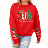 This Mum Loves Her Elves– personalizing Christmas sweatshirts with characters and children's names