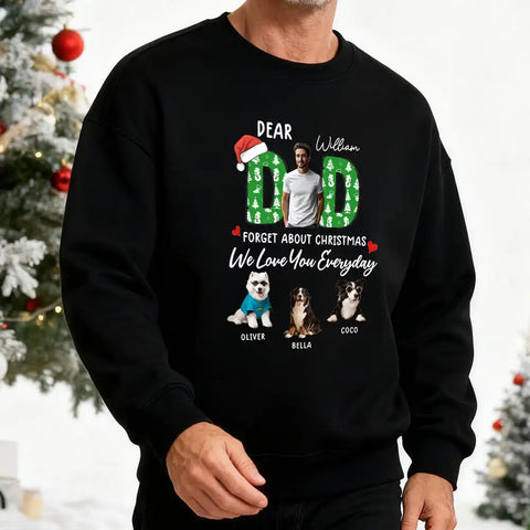 Personalized Dear MOM/DAD Sweatshirt – Custom Owner and Pet Photos