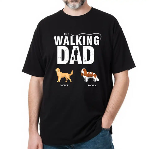 Camiseta, sudadera y sudadera unisex personalizada "The Walking Parents" - Regalo para dueños y amantes de las mascotas. 