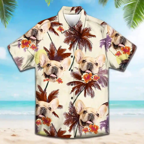 Personalized Pet Face Hawaiian Shirt – Custom Unisex Summer Holiday Shirt