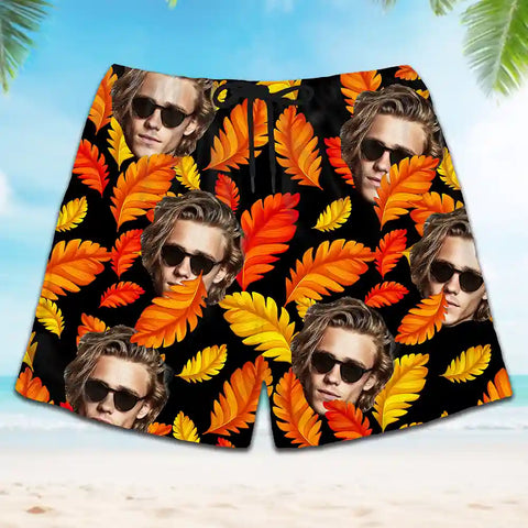 Pantalones cortos hawaianos divertidos y personalizados: ¡agrega caras para lograr el mejor look! 