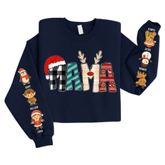 Personalized Christmas Family Sweatshirt 、 Hoodie – Custom Cute Characters & Names