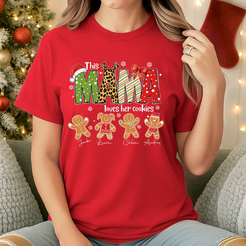  Personalized “This Mama Loves Her Cookies” Christmas Shirt -04