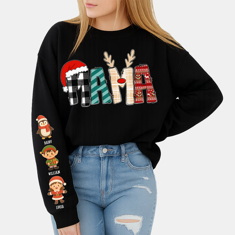INK P.O.D | Personalized Family Christmas Sweatshirt – Matching Holiday Sweater for Her, Him & Kids
