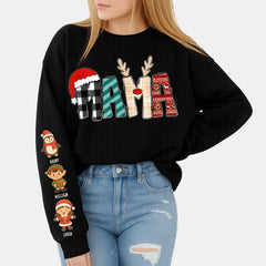 Personalized Christmas Family Sweatshirt 、 Hoodie – Custom Cute Characters & Names