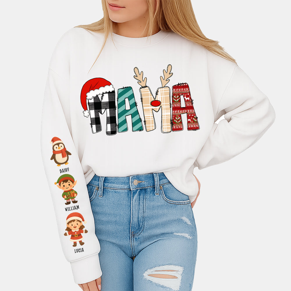 Personalized Christmas Family Sweatshirt 、 Hoodie – Custom Cute Characters & Names