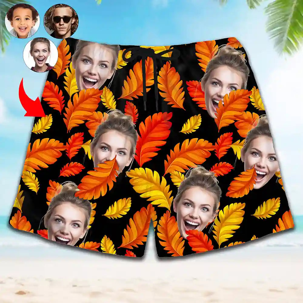 Pantalones cortos hawaianos divertidos y personalizados: ¡agrega caras para lograr el mejor look! 
