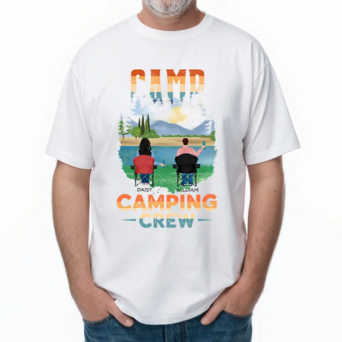 Camping Crew - Camisetas de algodón personalizadas, sudaderas, sudaderas con capucha, regalos para los amantes del camping 