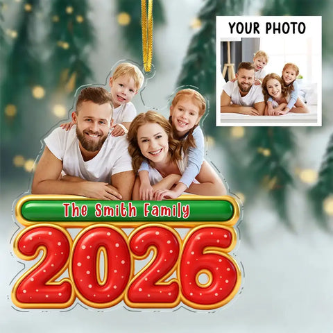 Customized family portrait acrylic Christmas decorations Christmas gifts