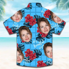Camisa hawaiana Face-On: personalizada, divertida y con estilo 