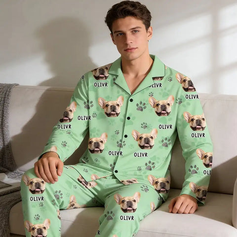 Personalized pet photo avatar pajama set