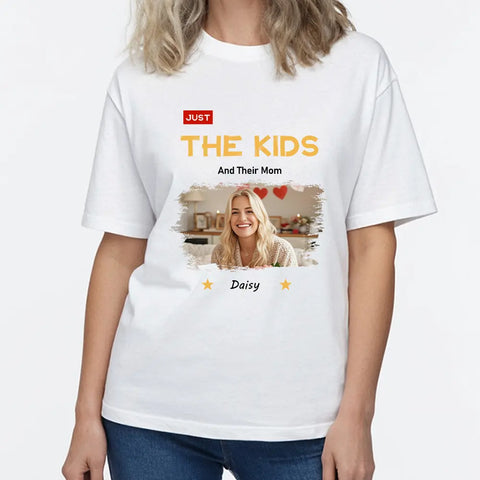 Juste une maman et ses enfants - T-shirts, sweats à capuche et sweatshirts personnalisés, cadeau pour maman