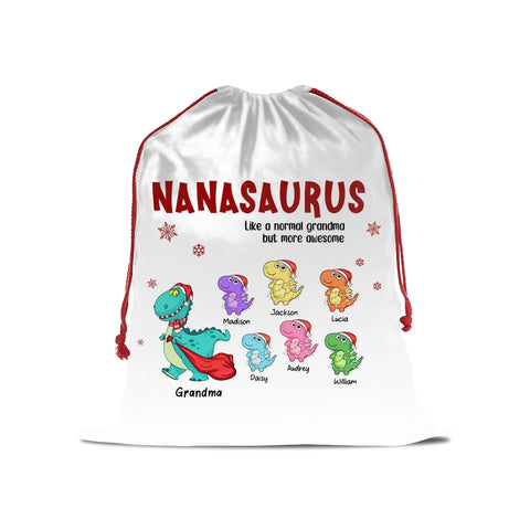 Custom Nanasaurus gift bags with your grandchild's name