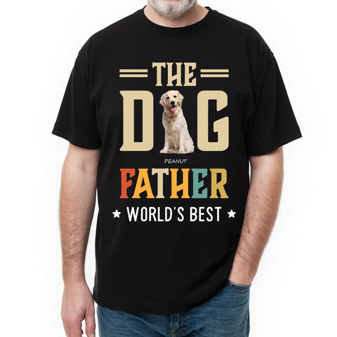 Meilleur papa de chien du monde - T-shirts, sweats et sweats à capuche en coton personnalisés